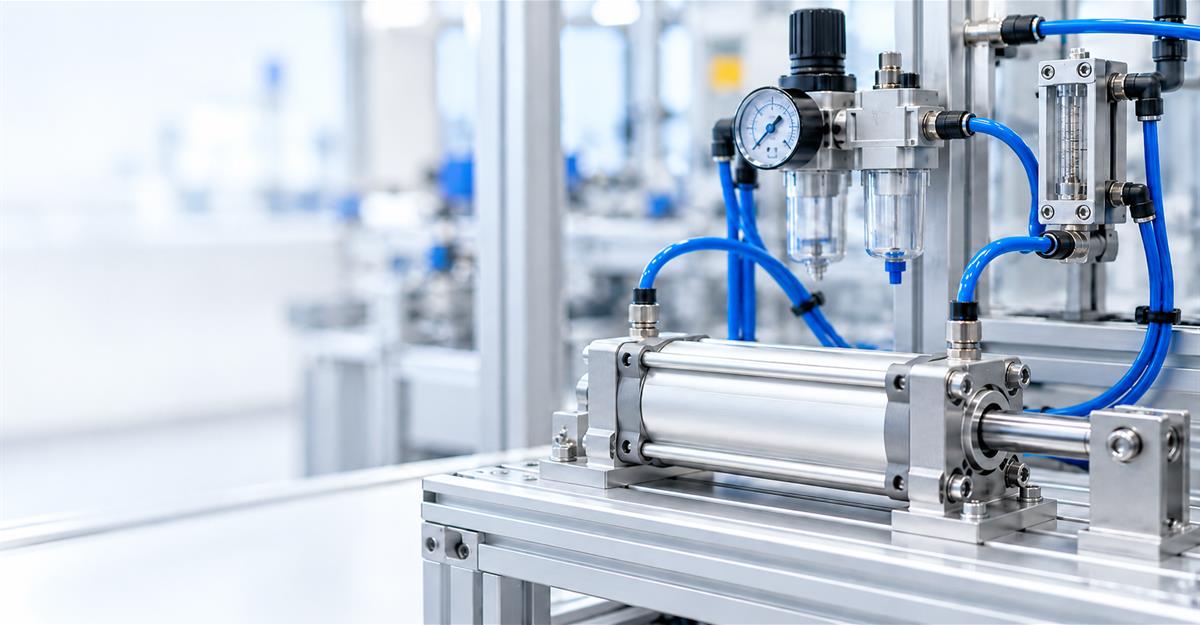 cara memperkirakan konsumsi udara pneumatic cylinder per siklus dan laju aliran