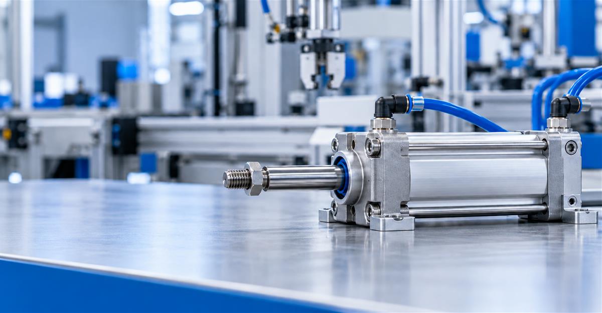 cara menghitung gaya pneumatic cylinder untuk extension dan retraction