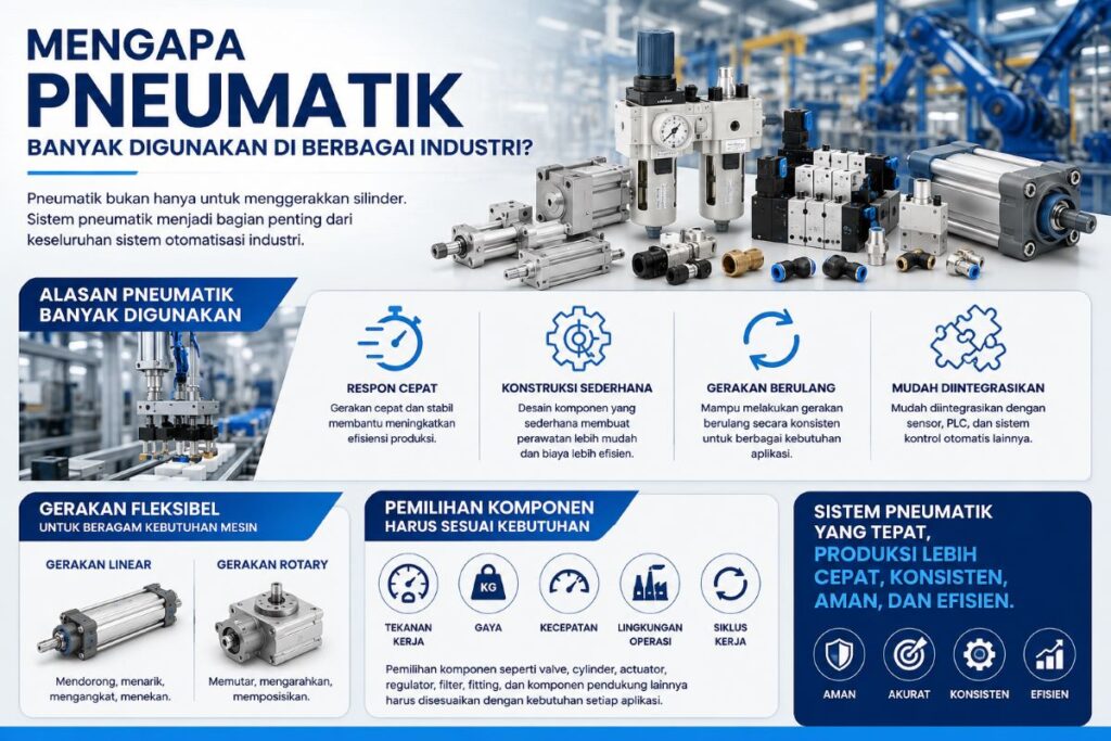 kenapa pneumatik banyak digunakan di berbagai industri