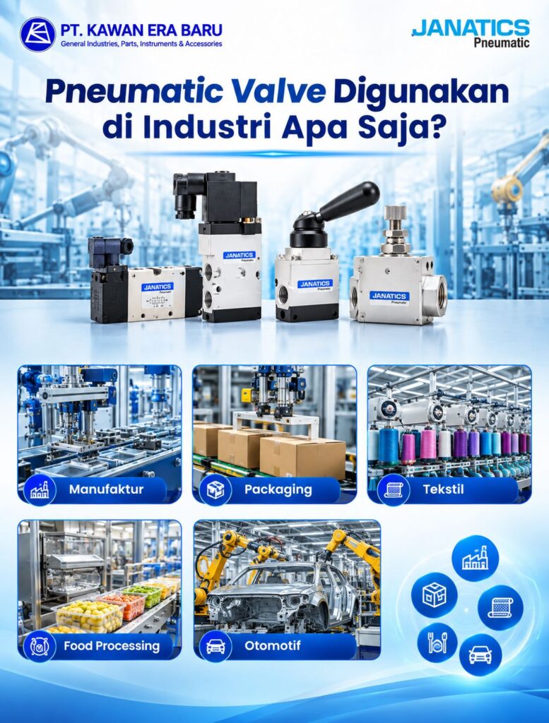 aplikasi pneumatic valve di industri