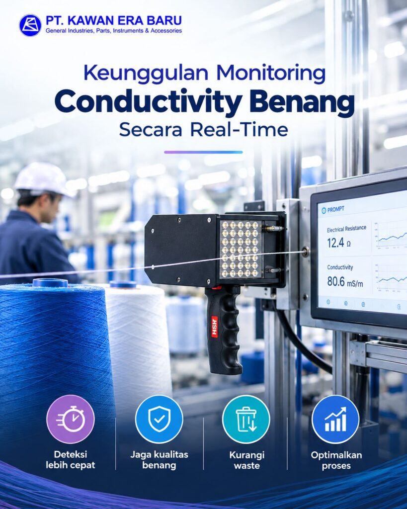 Keunggulan Monitoring Konduktivitas Benang Secara Real-Time Monitoring Konduktivitas Benang Real-Time