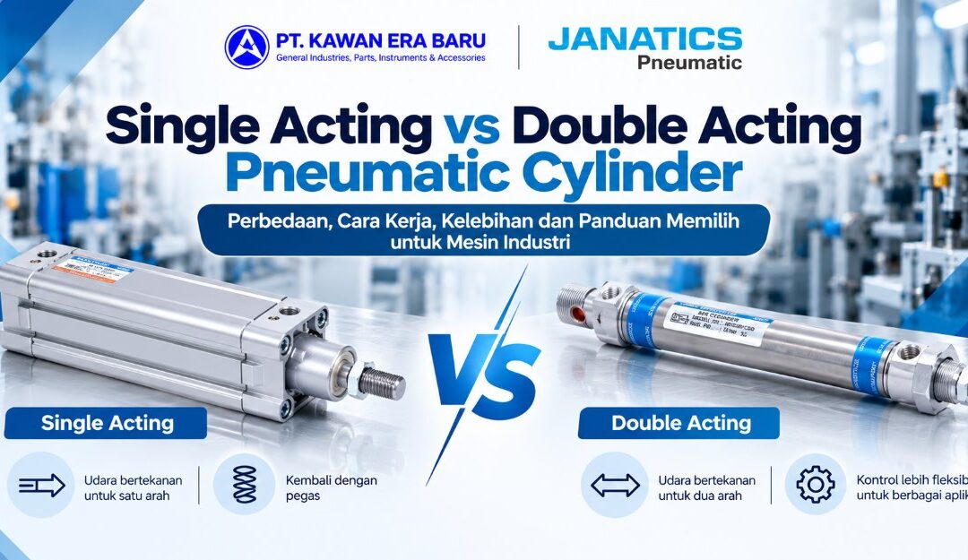 Single Acting vs Double Acting Pneumatic Cylinder: Perbedaan dan Cara Memilih